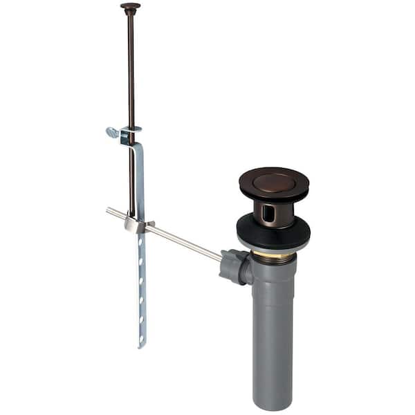 OLYMPIA 50/50 Pop-Up Bathroom Sink Drain with Overflow
