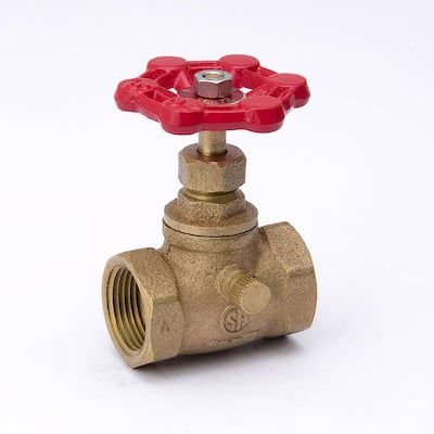 1/2-in FIP Brass Multi-Turn Stop & Waste Valve Lead-Free