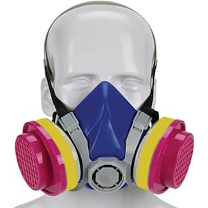 Multi-Purpose Respirator Half-Mask, Paint Mask, P100, Used in Paint Sprayer, Chemical, Woodworking, Dust Protector