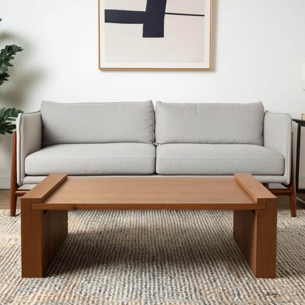 48.00 in. Natural Rectangle Solid Wood Coffee Table