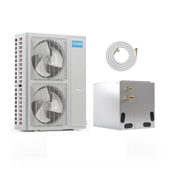 MRCOOL DIY Universal 54000 BTU 4.5 Ton 17 SEER Central Split System A/C  Condenser and A-Coil with 50 ft. No-Vac Install Kit MDCACC18060NK50 - The Home  Depot