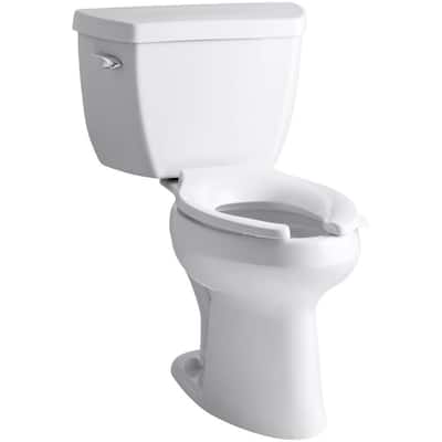Highline Classic 2-Piece 1.6 GPF Single Flush Elongated Toilet in White