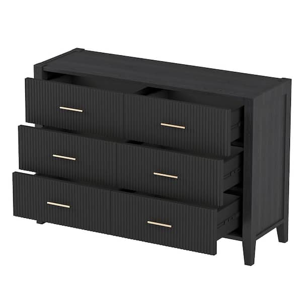 Unbranded 48 in. W x 15.7 in. D x 33.1 in. H Bathroom Black Linen Cabinet