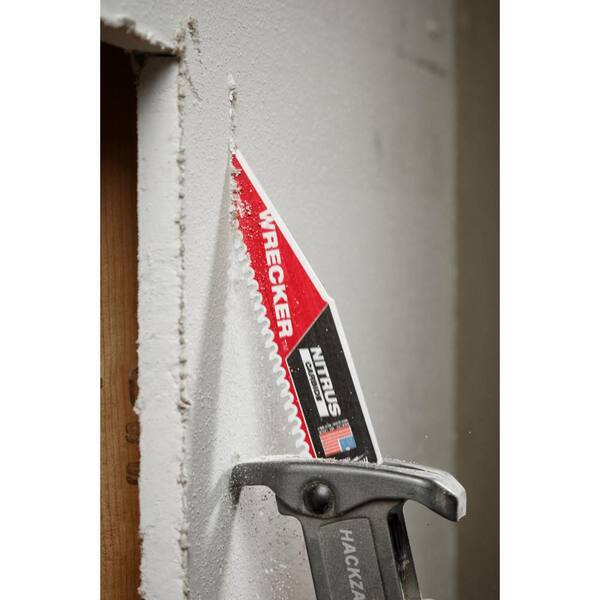 Milwaukee 9 in. 6 TPI WRECKER Carbide Teeth Multi-Material Cutting SAWZALL  Reciprocating Saw Blades (3-Pack) 48-00-5342 - The Home Depot