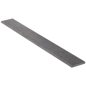 Forge Black 2.83 in. x 23.62 in. Matte Porcelain Floor and Wall Bullnose Tile Trim