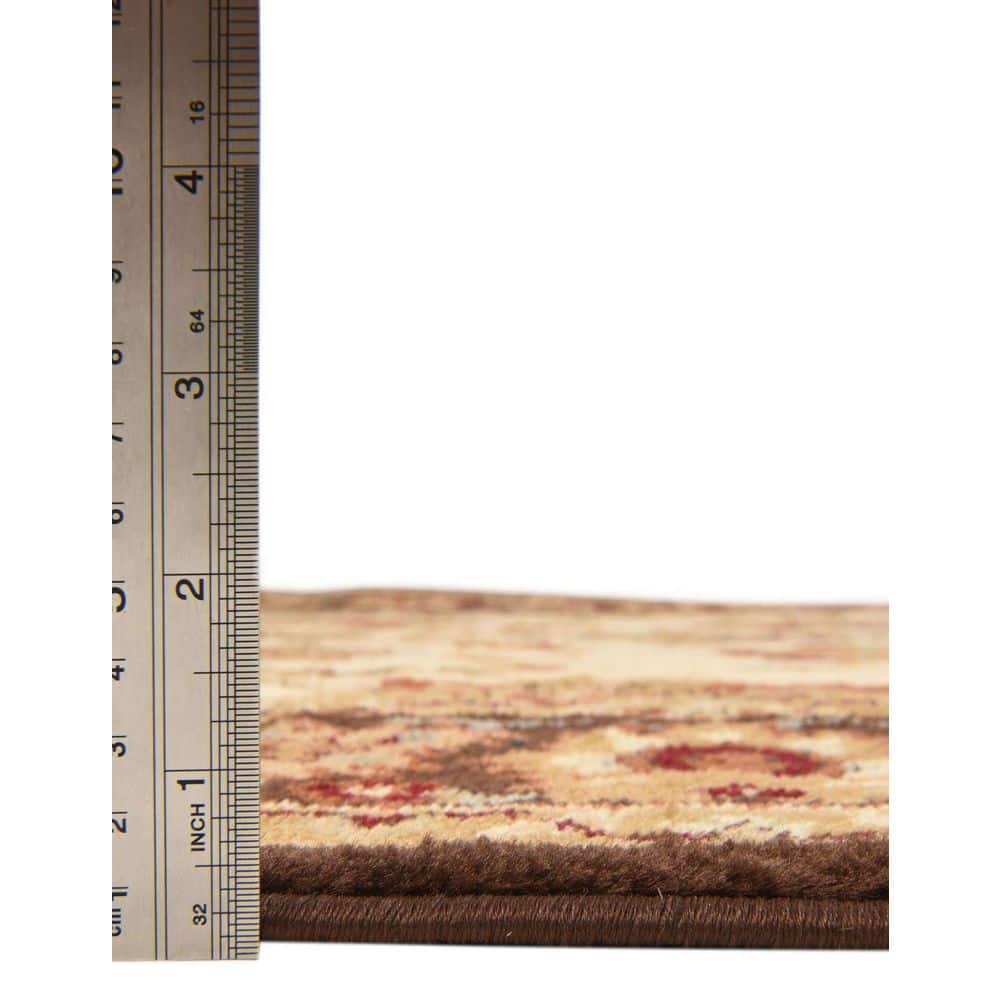 Handmade Cream Synthetic Rectangular Stain-Resistant Area Rug