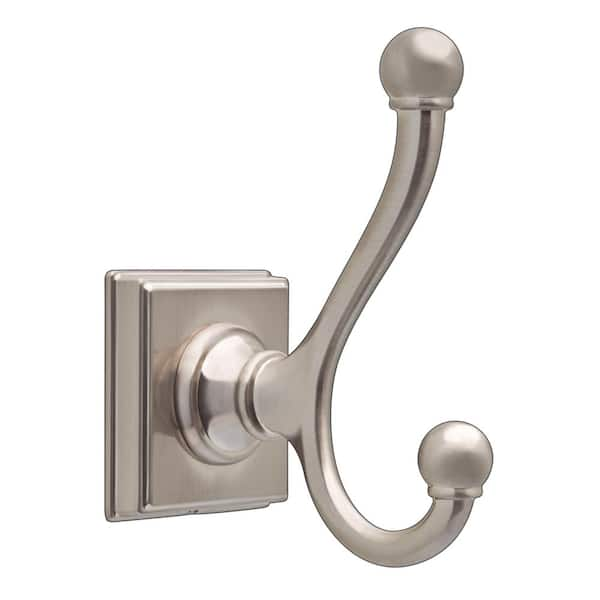 Delta Teague Double Towel Hook in SpotShield Brushed Nickel TEA35-DN ...