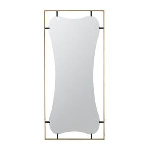 28 in. W x 60 in. H Novelty/Specialty Framed Wall Bathroom Vanity Mirror in Gold