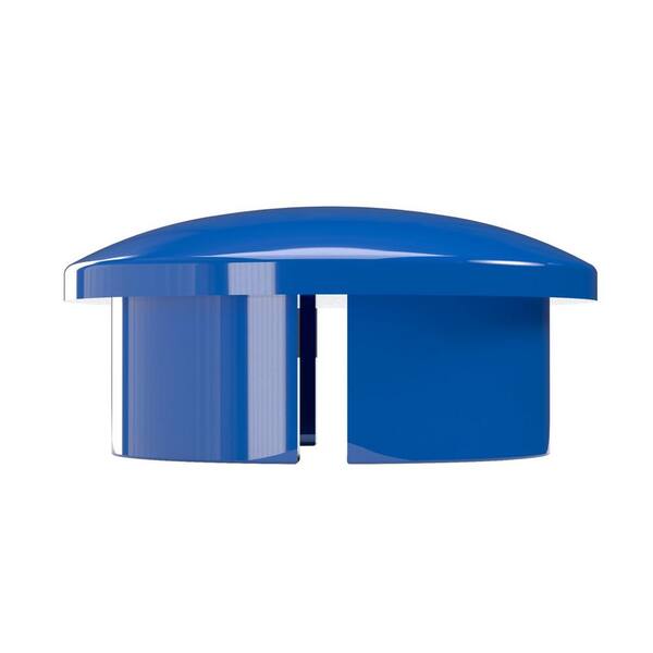 Formufit F114IDC-BL-10 PVC Internal Domed End Cap, Furniture Grade, 1-1/4 size, Blue (Pack of 10)