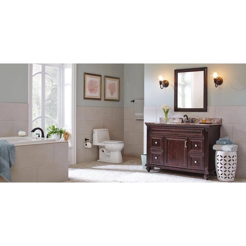 Tuscan Bronze 8-Inch Widespread 2-Handle Bathroom Faucet