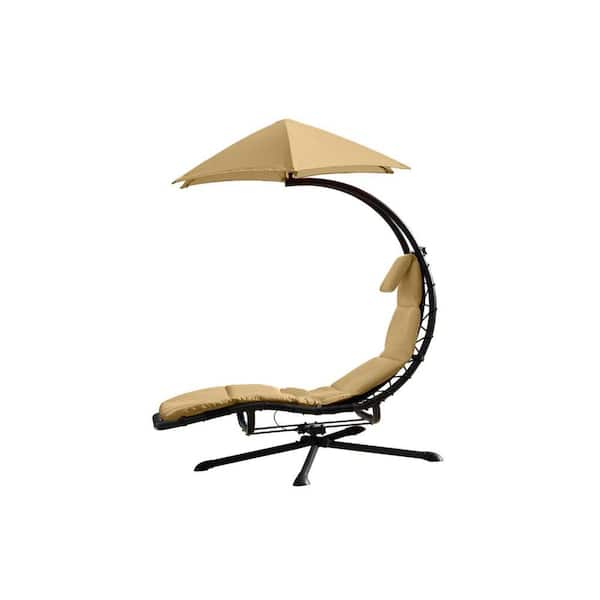 Vivere Original Dream 360° Rotating Single Patio Lounge Chair with Sand Dune Cushion