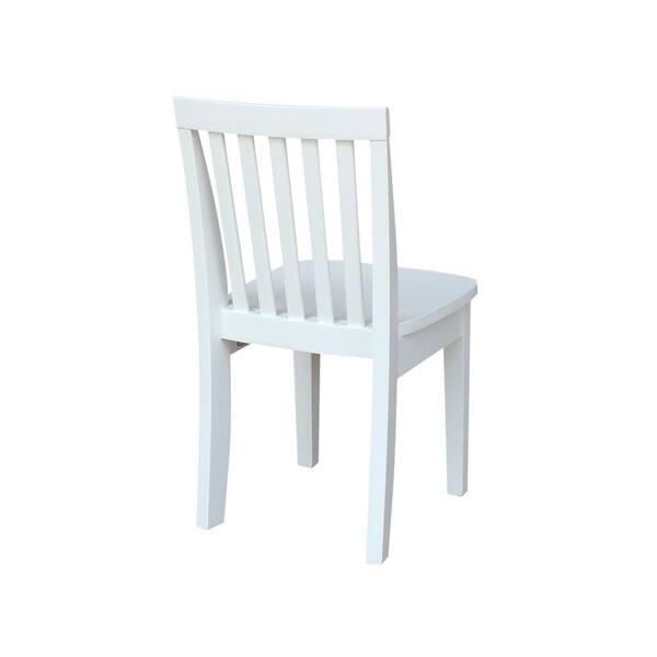 International Concepts 3 Piece White Children S Table And Chair Set K08 2532 263 2 The Home Depot