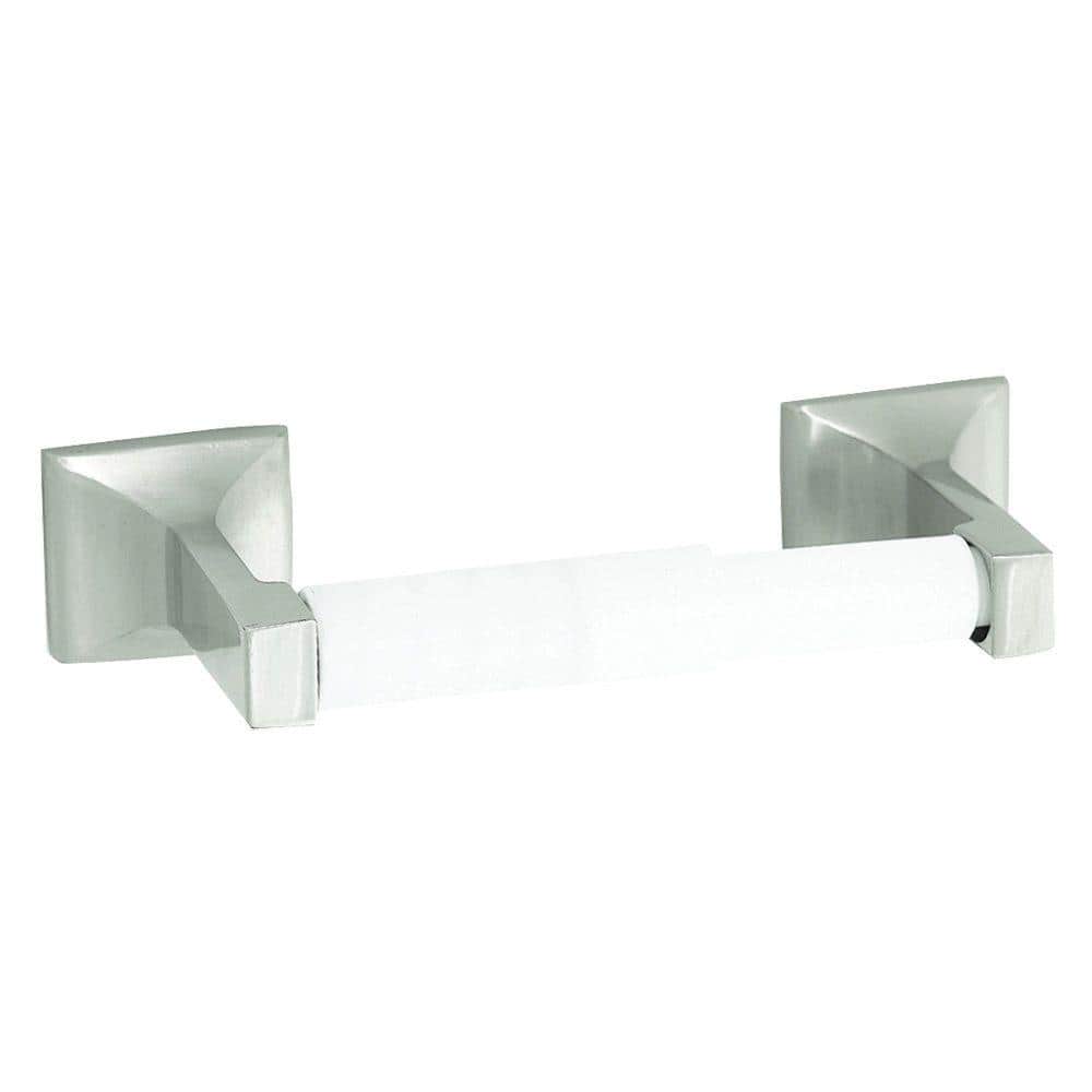 Millbridge Satin Nickel Wall-Mounted Toilet Paper Holder