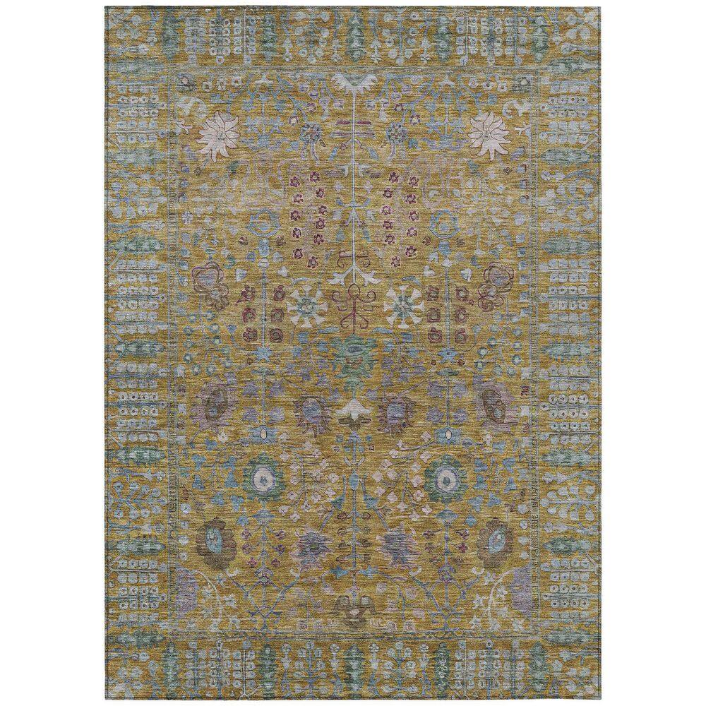 Chantille Machine Washable Indoor/Outdoor Abstract ACN2231 Gold 2 ft. 6 in. x 3 ft. 10 in. Area Rug price history on PriceWatchPro