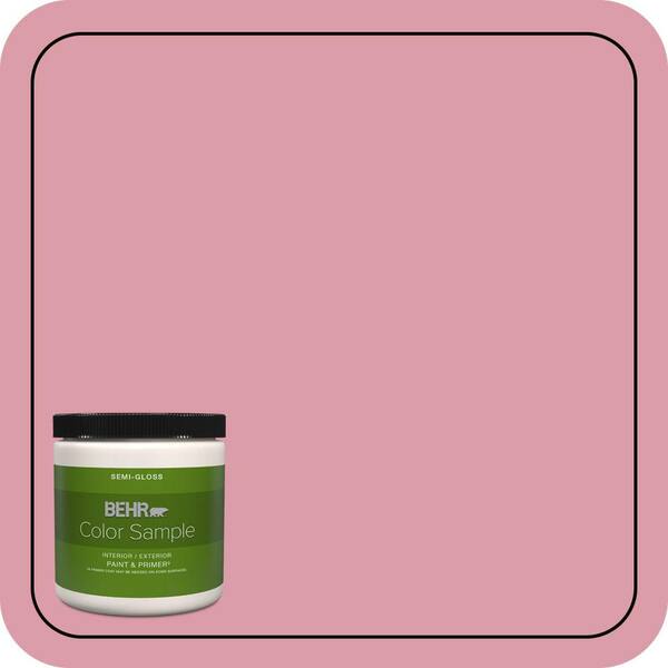 BEHR PREMIUM PLUS 8 oz. #110C-3 Glamour Semi-Gloss Interior/Exterior Paint & Primer Color Sample