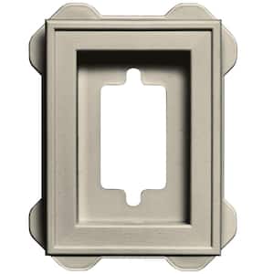 4.5 in. x 6.3125 in. #089 Champagne Recessed Mini Universal Mounting Block