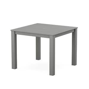Parsons Stepping Stone HDPE Plastic Square 38 in. Dining Table