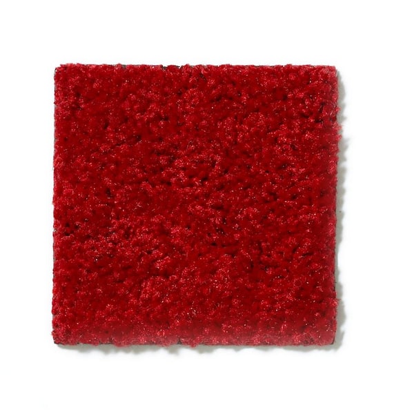 TrafficMaster Alpine - Passion - Red 17.3 oz. Polyester Texture