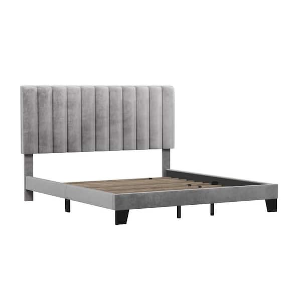 Hilale Furniture Crestone Gray King, Home Depot Headboard King Size