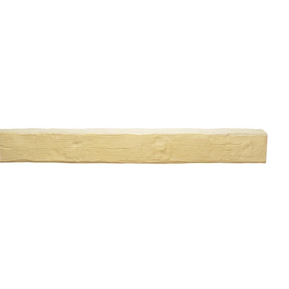 Unfinished Modern Faux Wood Beam with Milled Grain Texture
