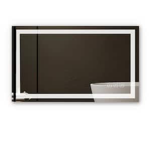 24 in. W x 40 in. H Rectangular Frameless LED Light Wall Mount Bathroom Vanity Mirror