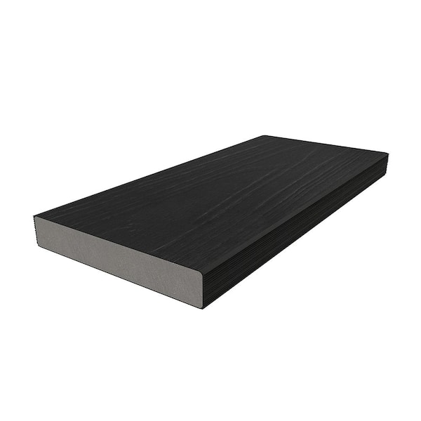 NewTechWood 1 in. x 6 in. x 8 ft. Indian Ebony UltraShield Composite Decking Board