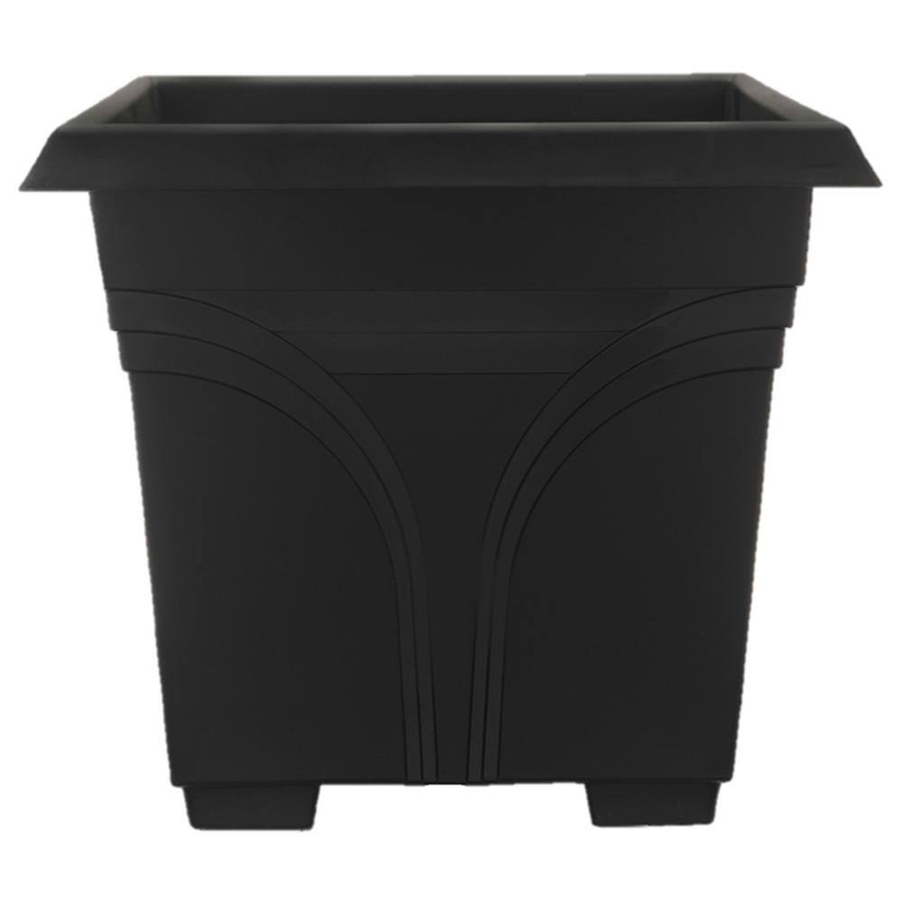 Medallion Black 36" Resin Hanging Windowsill Garden Box Planter - Set of 3