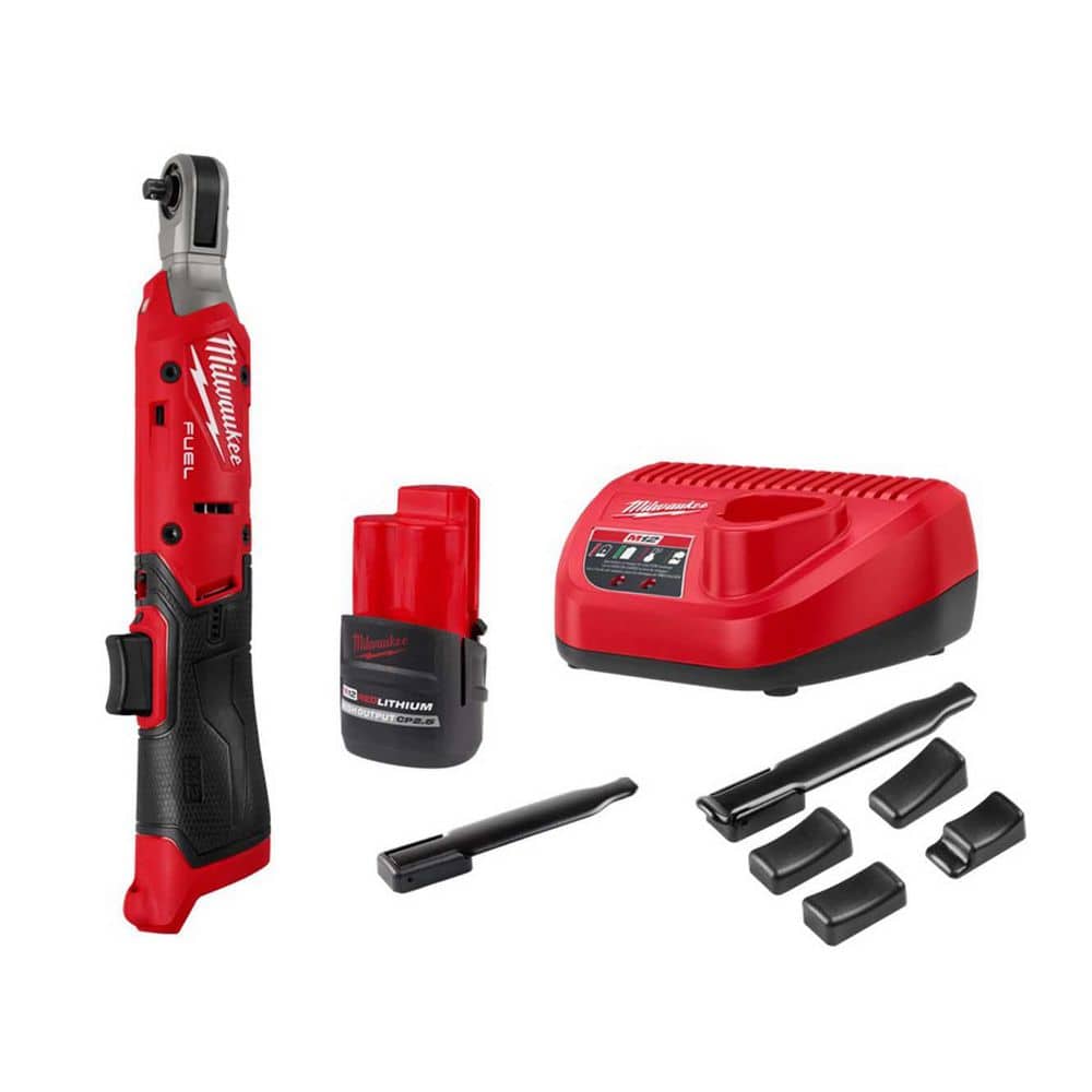 M12 12V Lithium-Ion 1/4 in. Cordless Ratchet Kit with Battery, Modular Trigger Cap, Charger and Bag price history on PriceWatchPro