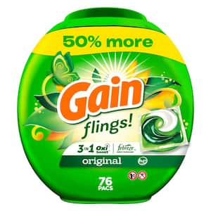 Flings 3 in 1 Original Scent Laundry Detergent Pods (76-Count)