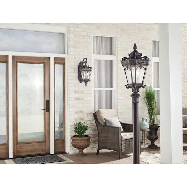 Tournai 3-Light Londonderry Aluminum Hardwired Waterproof Outdoor Post Light with No Bulbs Included (1-Pack)
