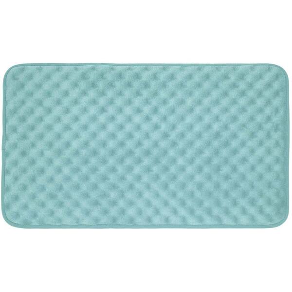 BounceComfort Massage Aqua 20 in. x 32 in. Memory Foam Bath Mat