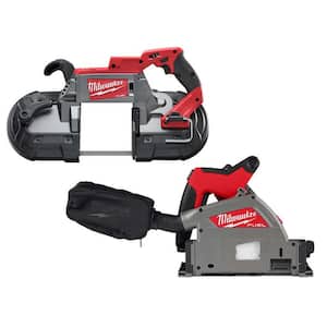 M18 FUEL 18V Lithium-Ion Brushless Cordless Deep Cut Band Saw & 6-1/2 in. Plunge Cut Track Saw