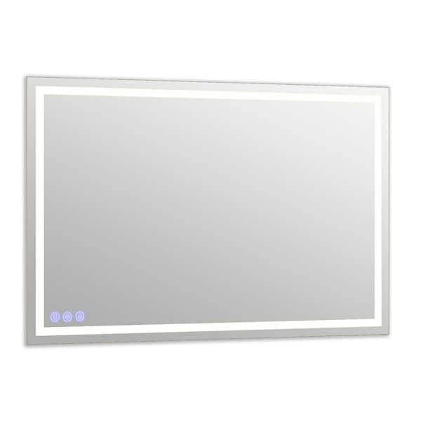 47.6 in. W x 31.5 in. H LED Frameless Bathroom Vanity Mirror Wall Mirror