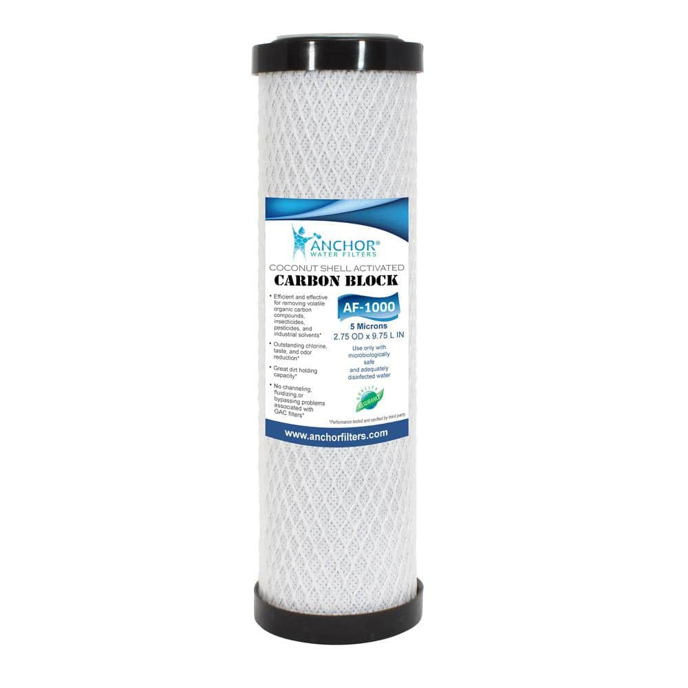 ANCHOR WATER FILTERS Carbon Block Replacement Filter Cartridge for  Countertop Water Filtration Systems AF-1000 - The Home Depot