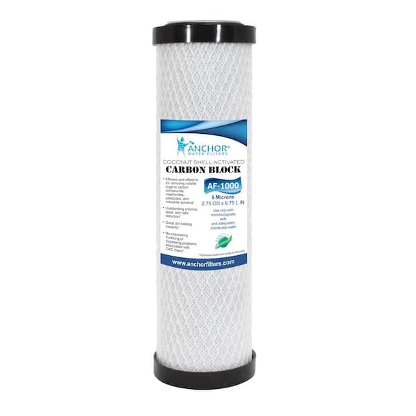 ANCHOR WATER FILTERS Carbon Block Replacement Filter Cartridge for Countertop Water Filtration Systems