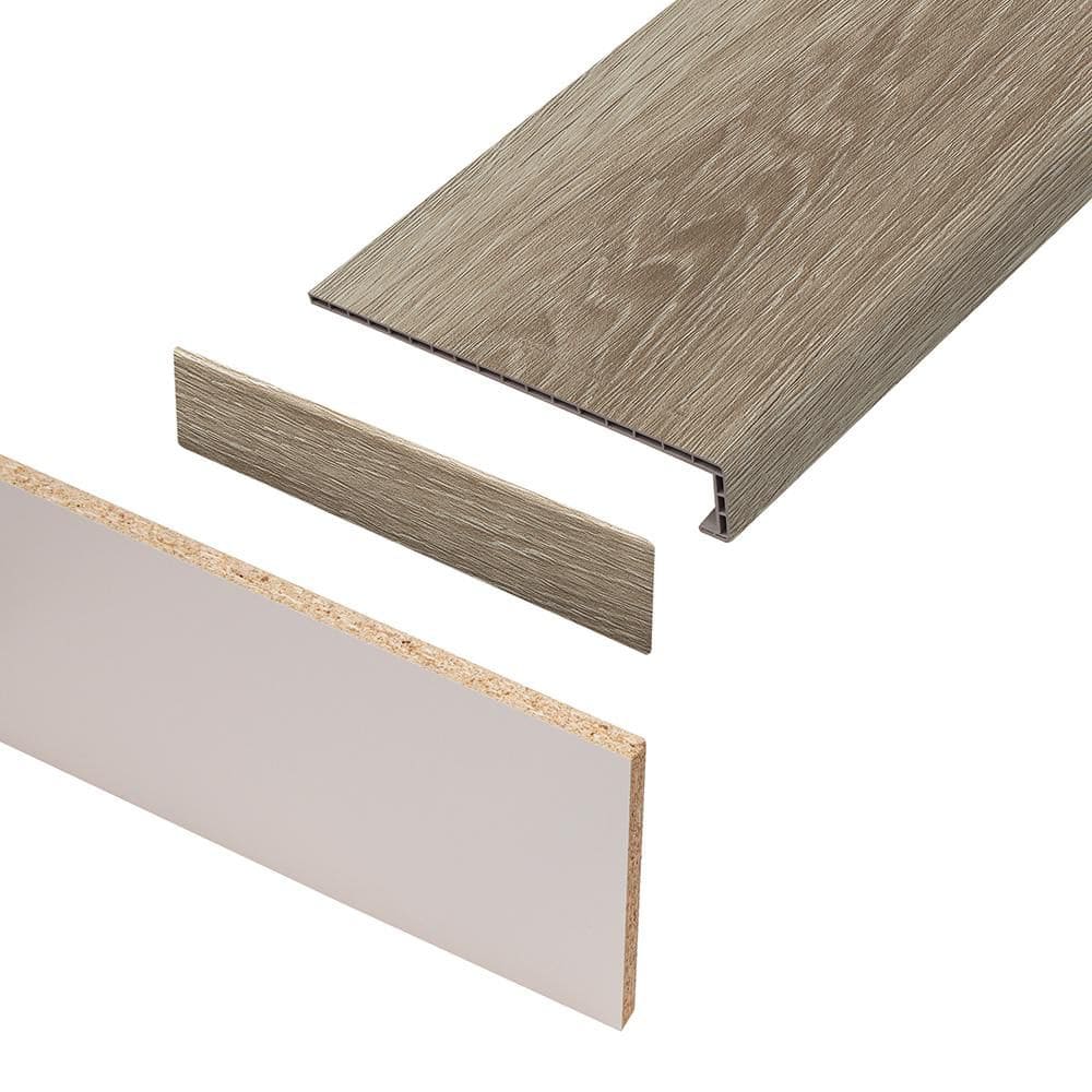 PALENQUE PARK 53mm x 48in x 12in Single Exact Match Square Nose Stair Tread + Riser Combo Kit price history on PriceWatchPro