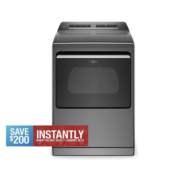 7.4 cu. ft. Smart Vented Electric Dryer in Chrome Shadow