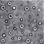 Bubbles 1.6 ft. x 1.6 ft. Foam Glue Up Ceiling Tile in Antique Silver (2.67 sq. ft./Each)