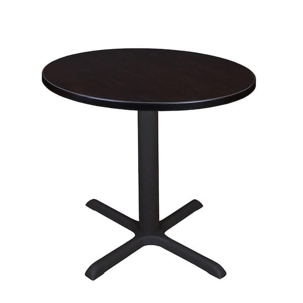 Regency Bucy Mocha Walnut Round 30 in. Breakroom Table