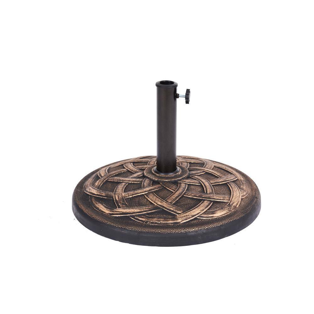42 lbs. Patio Umbrella Base in Antique-Bronze