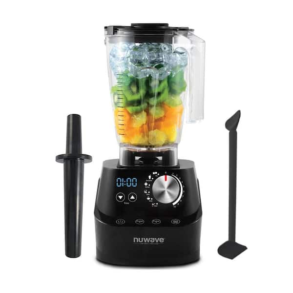 Nuwave Portable Blender, Personal Blender with USB-C Rechargeable,  6-Piece-Blade for Crushing Ice, BPA Free 18 Oz Jar, Smoothies Blender for  Travel, Office and Sports, Obsidian Gray (Black)