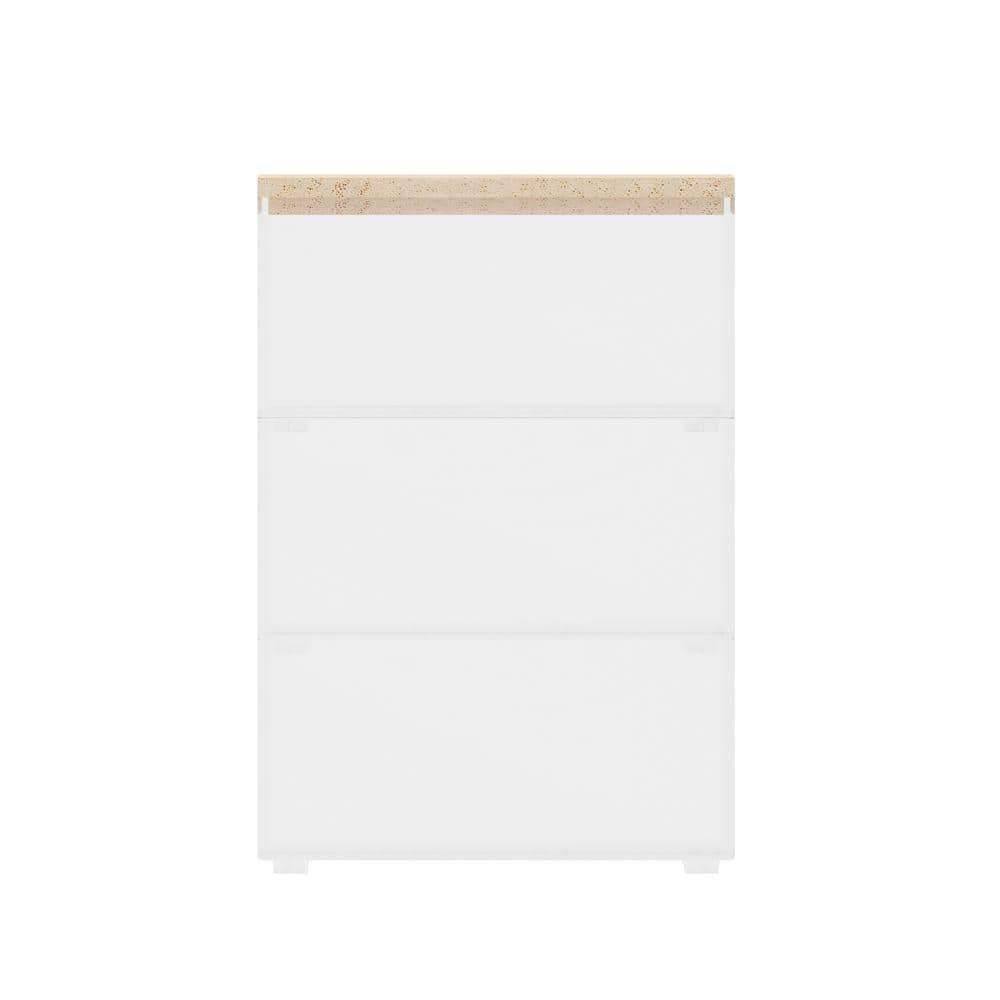 Clear Stackable Plastic Storage Bins with Wooden Lid, 3 Pack