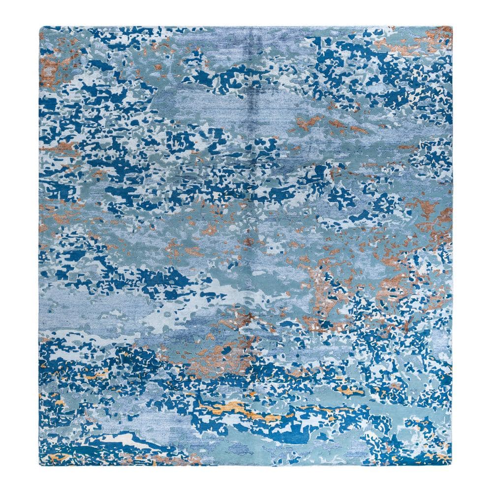 Modern-Contemporary White 9 X 12 Hand-Knotted Silk Wool Indoor Area Rug price history on PriceWatchPro