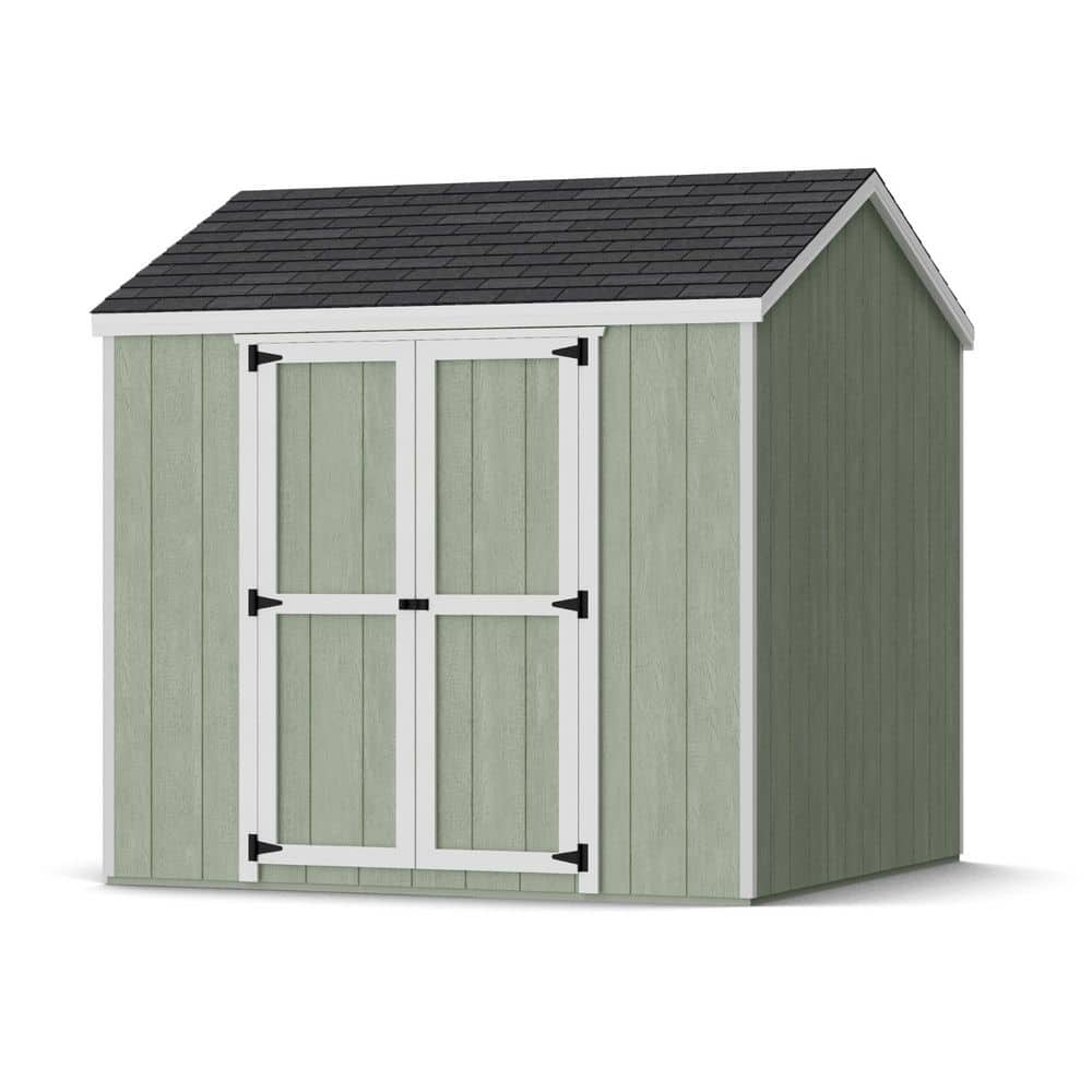 Value Gable 8 ft. x 8 ft. Outdoor Wood Storage Shed with Side Entry and Floor Do-It-Yourself Kit (64 sq. ft. ) price history on PriceWatchPro