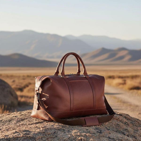 MANCINI Buffalo Collection Brown 20 in. x 10 in. x 12 in. (W x D x