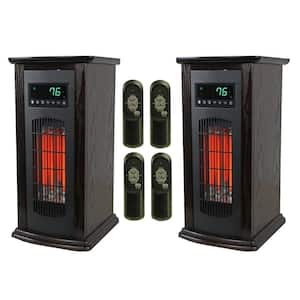 LifePro 3 1500-Watt Element Electric Infrared Quartz Tower Space Heater (Pair)