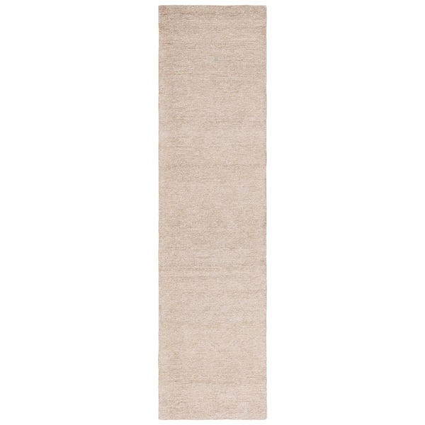 Natural Fiber 2 ft. x 9 ft. Natural/Bleach Modern Solid Runner Rug
