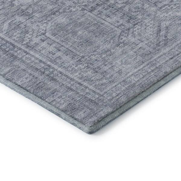 Mayfield Premium Machine Washable Abstract AMF1920 Sky 3 ft. x 4 ft. Area Rug