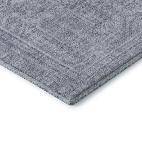 Mayfield Premium Machine Washable Abstract AMF1920 Sky 9 ft. x 12 ft. Area Rug