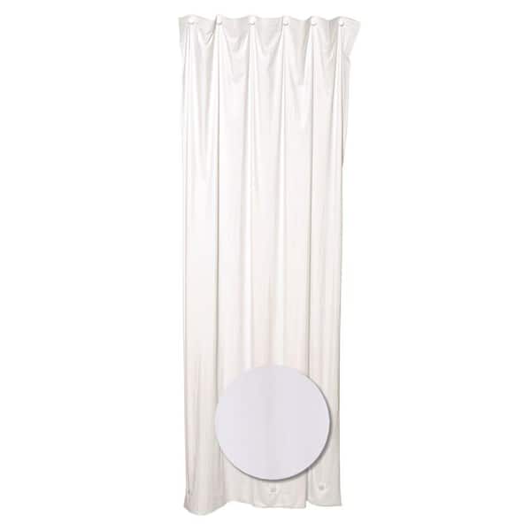 Stall Shower Liner Vinyl In White H26ww, Home Depot Extra Long Shower Curtain Liner